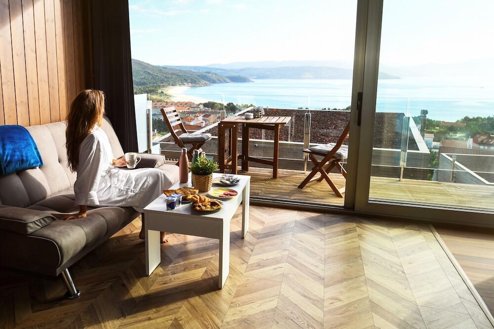 Foto de una habitación de Cabañas Fisterra
