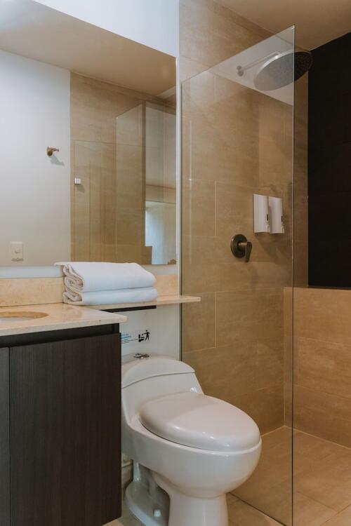 Foto del baño de Aparthotel Travelers Rio Verde Living Suites