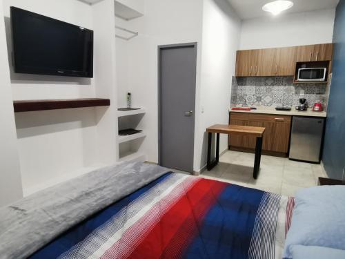 Foto de una habitación de Alquileres Vacacionales Acogedor estudio Cerca de Chapultepec y Consulado