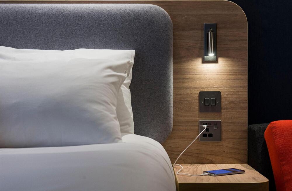Foto de una habitación de Holiday Inn Express Edinburgh - Leith Waterfront, an IHG Hotel