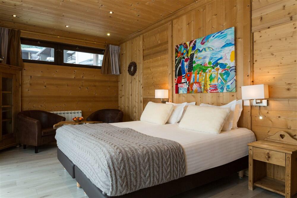 Foto de una habitación de Chalet-Hôtel La Chemenaz, The Originals Relais (Hotel-Chalet de Tradition)