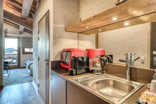 Foto de una habitación de Hotel Les Loges Blanches