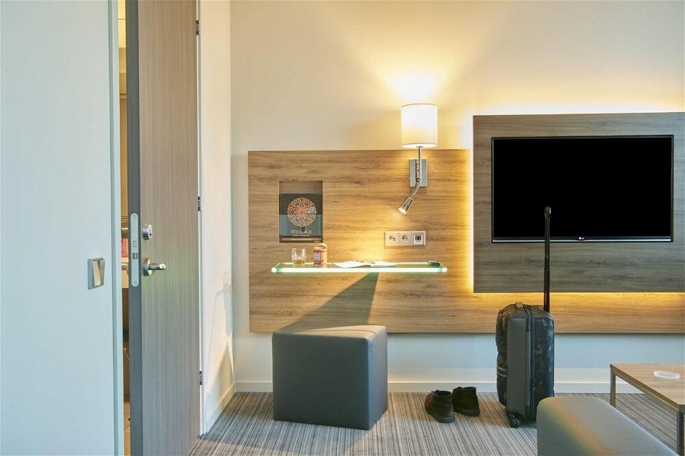 Foto de una habitación de Hotel Moxy Glasgow Merchant City