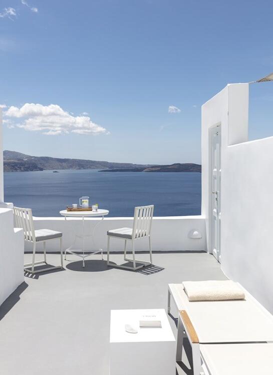 Foto de una habitación de Canaves Oia Boutique Hotel