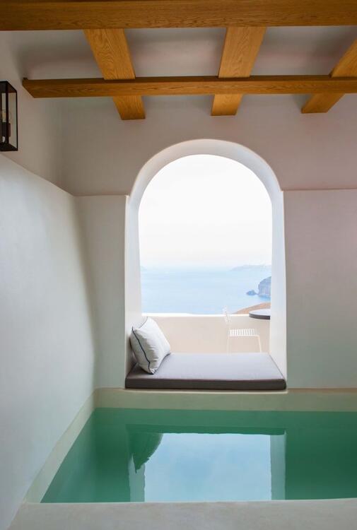Foto de una habitación de Hotel Porto Fira Suites