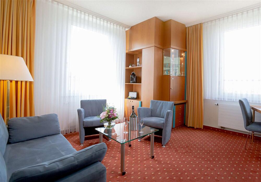 Foto de una habitación de Dorint Hotel Leipzig