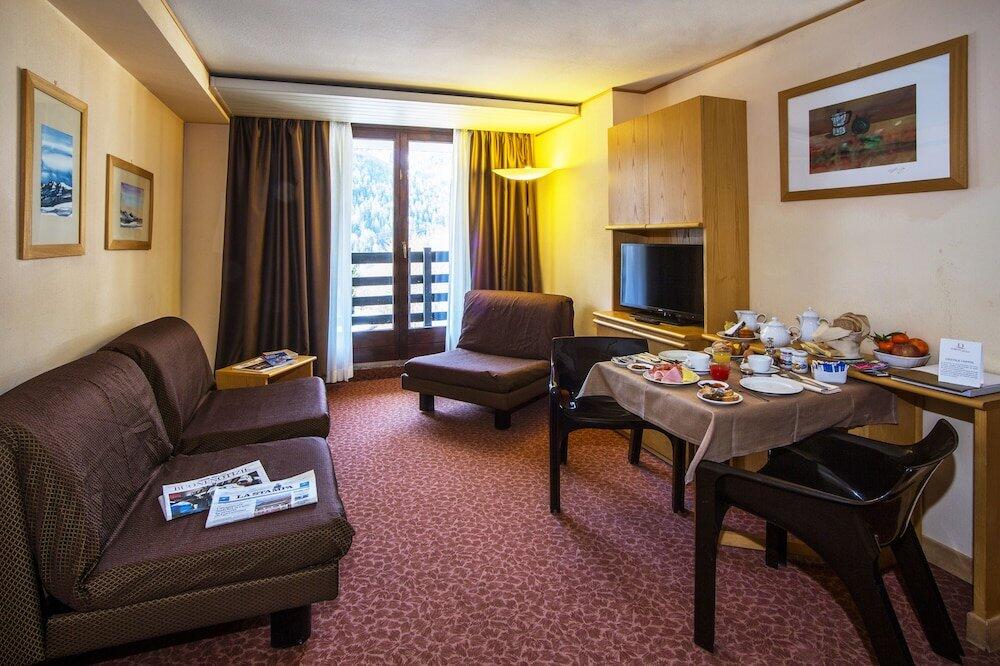 Foto de una habitación de Hotel Les Jumeaux Courmayeur