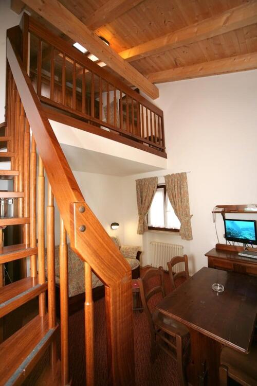 Foto de una habitación de Hotel Miramonti Corvara