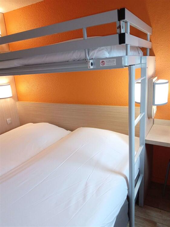 Foto de una habitación de Hotel Premiere Classe Saint Brice Sous Forêt