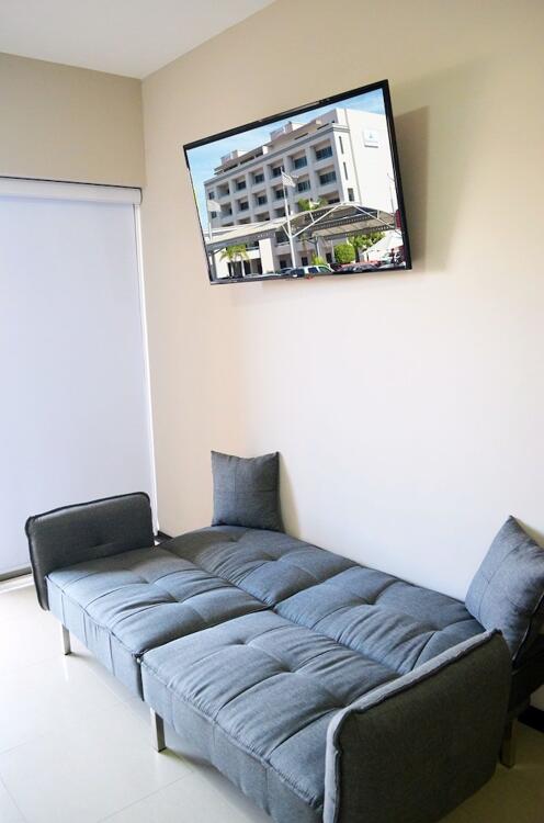 Foto de una habitación de Aparthotel Marina Suites