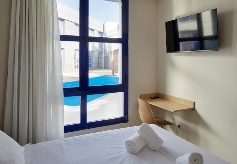 Foto de una habitación de Iraipe Logroño Hotel