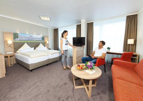 Foto de una habitación de Hotel Haus Morjan