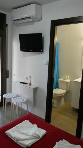 Foto de una habitación de Hostal Cubelles