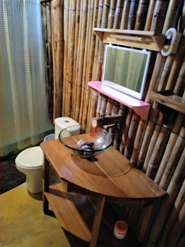 Foto de una habitación de Hotel La Casa Rosada