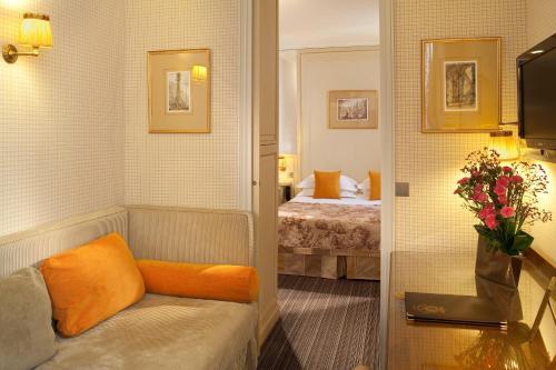 Foto de una habitación de Hotel Au Manoir Saint Germain