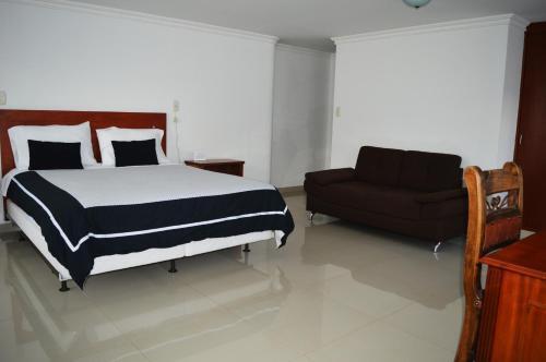 Foto de una habitación de Hotel Hontibon